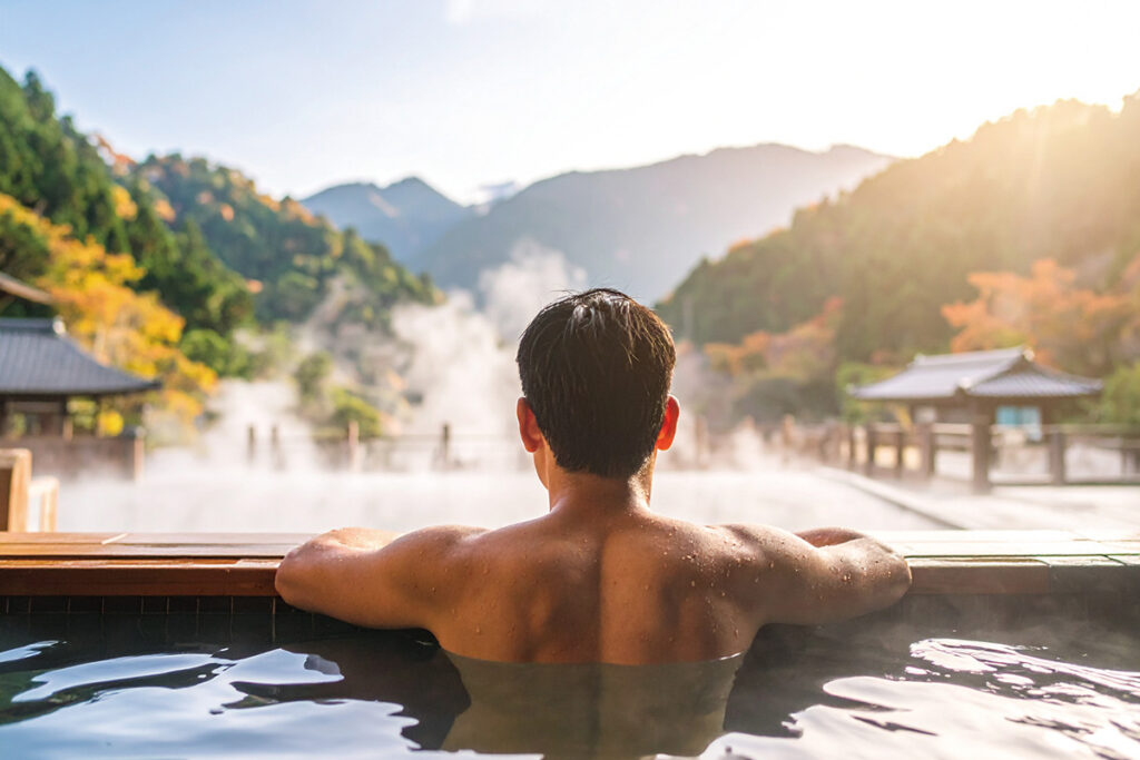 Man in the onsen