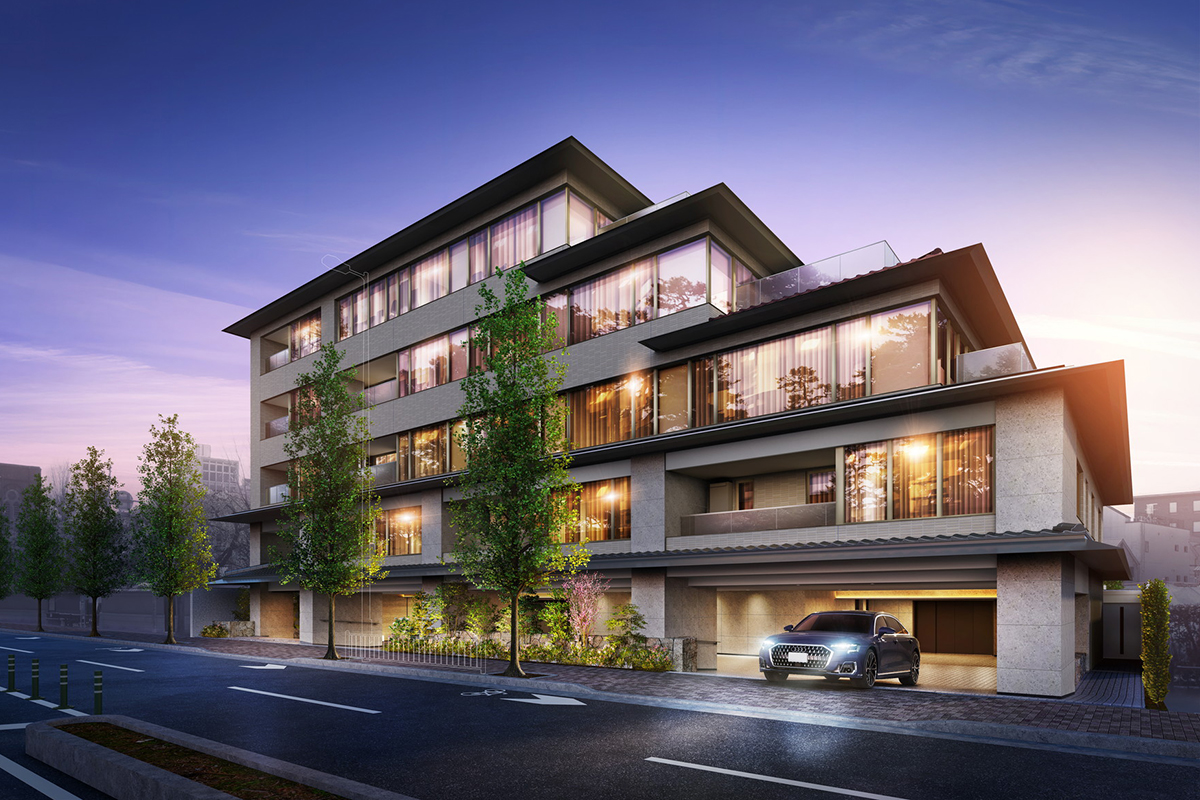 Luxury Condominium Space near Kyoto Imperial Palace