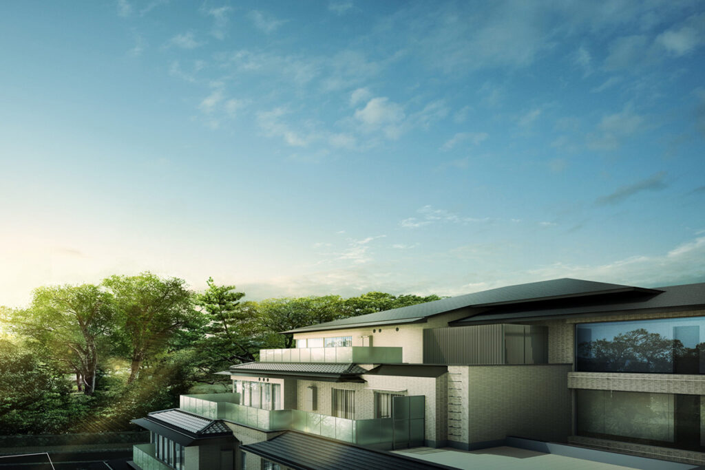 Exterior Composite Northeast Gyoenmae in the Morning