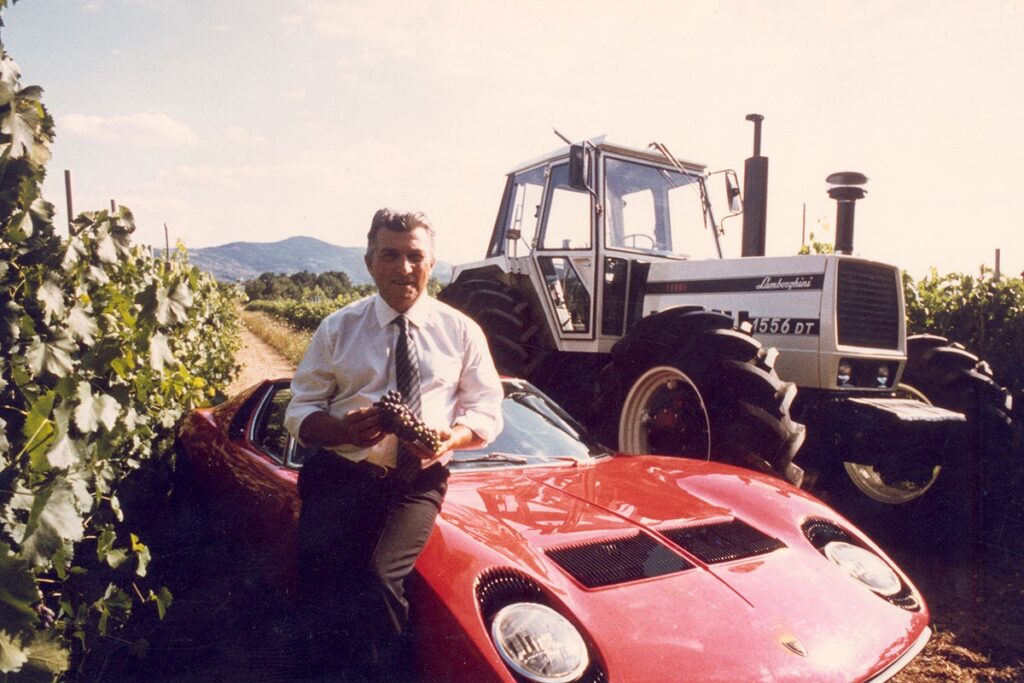 Ferruccio Lamborghini established the winery in 1968 on an Umbrian estate
