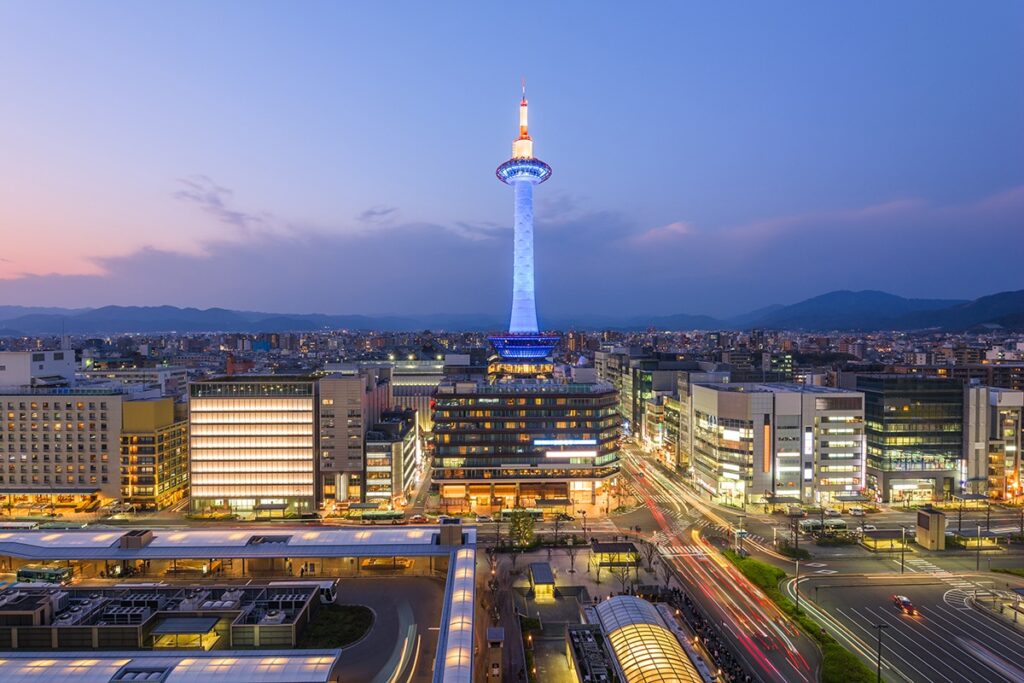 Central Kyoto station area