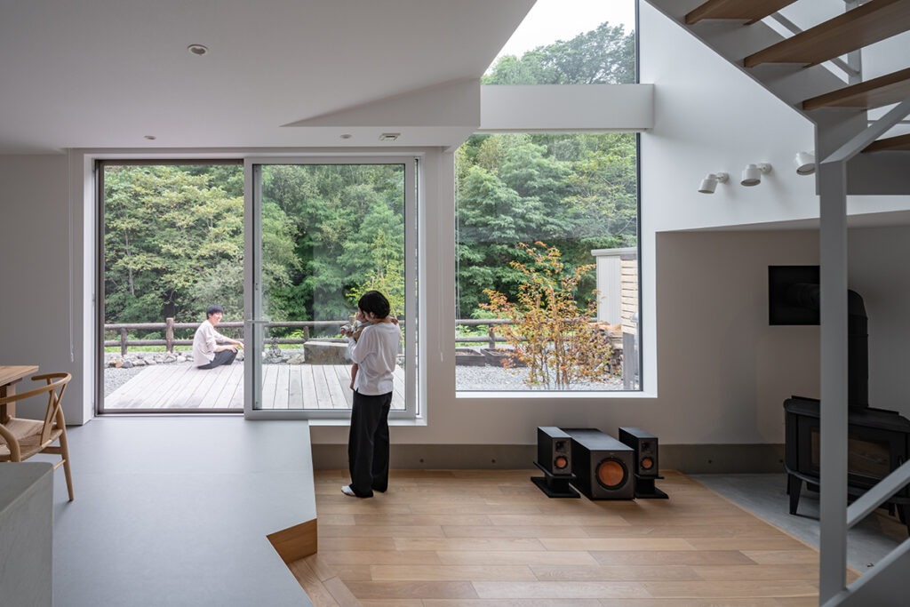 Family building a home in Niseko