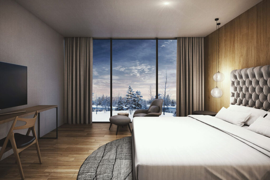 Bedroom with a view